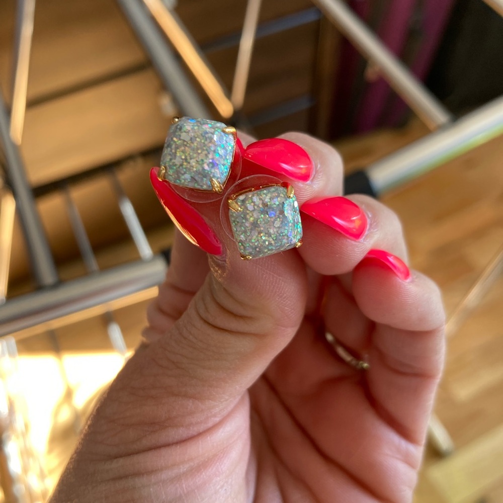 Kate Spade Gold and Silver Geometric Earrings